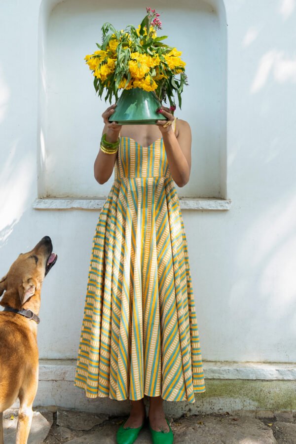 Sumee Sundress in Sun & Sky Stripe