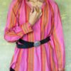 Shae Blouse in Pink Rug Stripe
