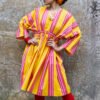 Shelly Caftan in Yellow Rug Stripe