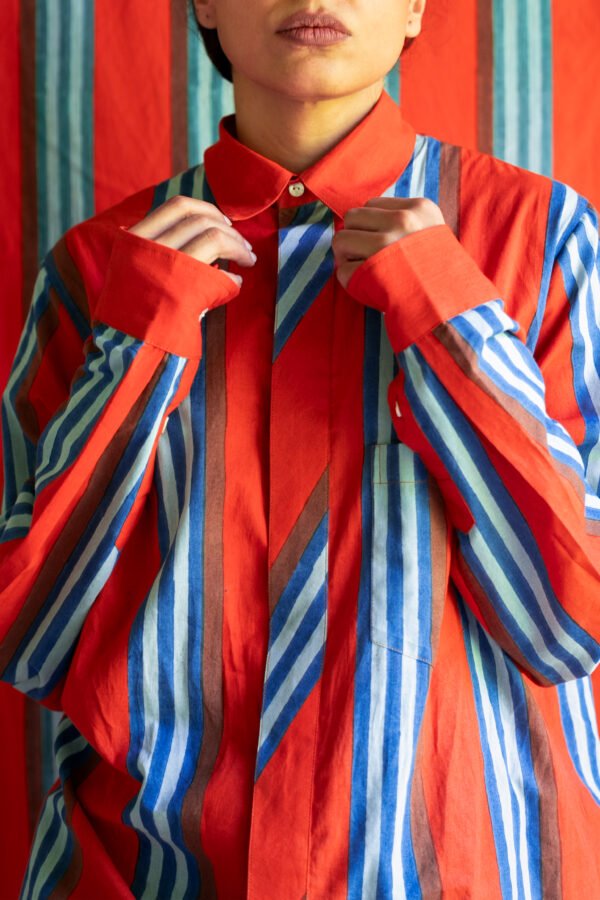 2 (2) Eskay Shirt in Narangi Rug Stripe