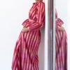 Sash Dress in Berry Broken Stripe