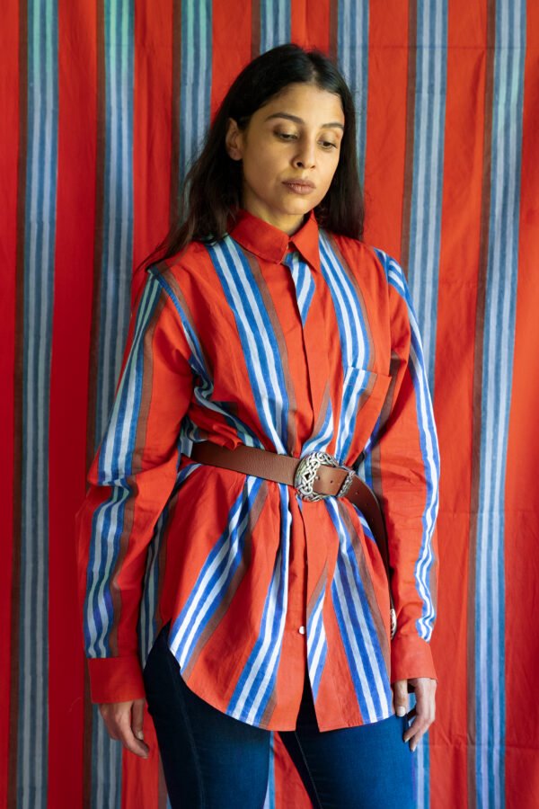 3 (1) Eskay Shirt in Narangi Rug Stripe