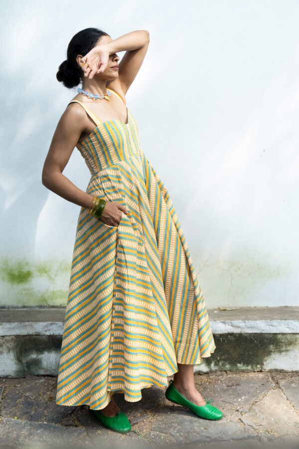 Sumee Sundress in Sun & Sky Stripe
