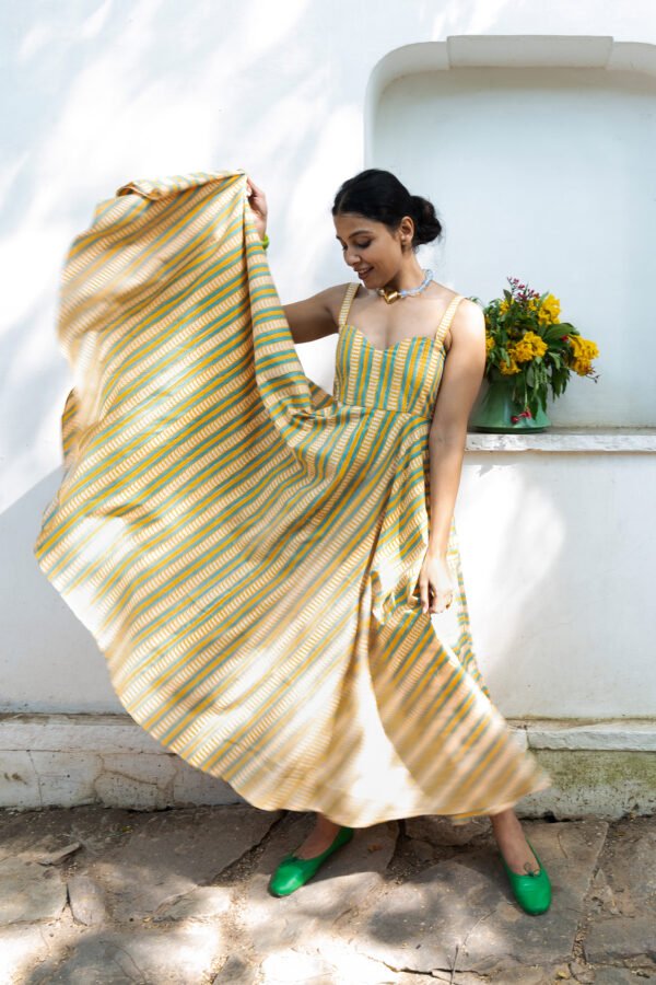 Sumee Sundress in Sun & Sky Stripe