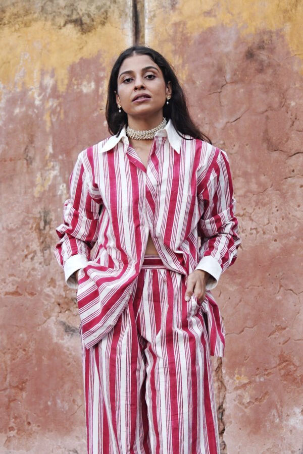 4 Eskay Shirt in Barbershop Stripe