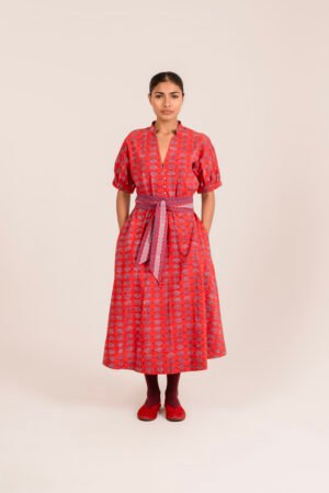 Sara Dress in Chili Stucco Diamond Sara Dress in Chili Stucco Diamond