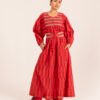 Bebe Dress in Pomegranate Picket
