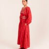 Bebe Dress in Pomegranate Picket