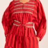 Bebe Dress in Pomegranate Picket