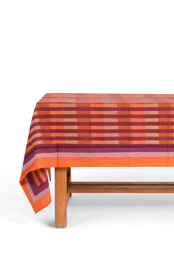 Dusk Broken Stripe Tablecloth