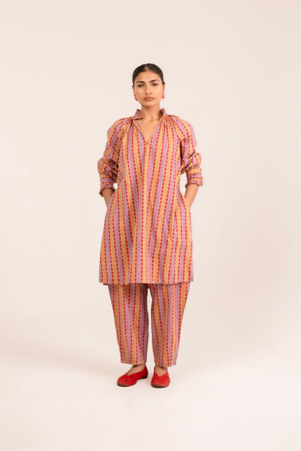 Shae Kurta in Jaipur Diamond Stripe Shae Kurta in Jaipur Diamond Stripe