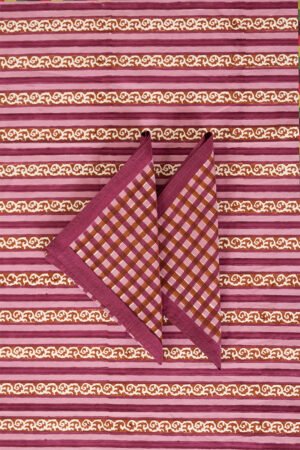 Purple Check Napkin (Set of 2)