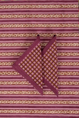 Purple Check Napkin