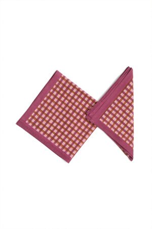 Purple Check Napkin