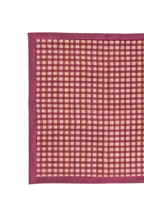 Purple Check Napkin