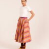 Midi Shakoon Skirt in Sunshine Rug Stripe Midi Shakoon Skirt in Sunshine Rug Stripe