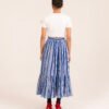 Sharon Skirt in True Blue Candy Stripe