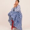 Sharon Skirt in True Blue Candy Stripe