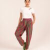 Ballon Pant in Watermelon Rug Stripe