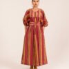 Bebe Dress in Raspberry Rug Stripe