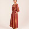 Bebe Dress in Raspberry Rug Stripe