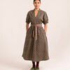 Sara Dress in Forest Berry Checkaroo