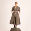 Sara Dress in Forest Berry Checkaroo