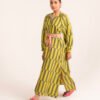 Sash Dress in Key Lime Picket