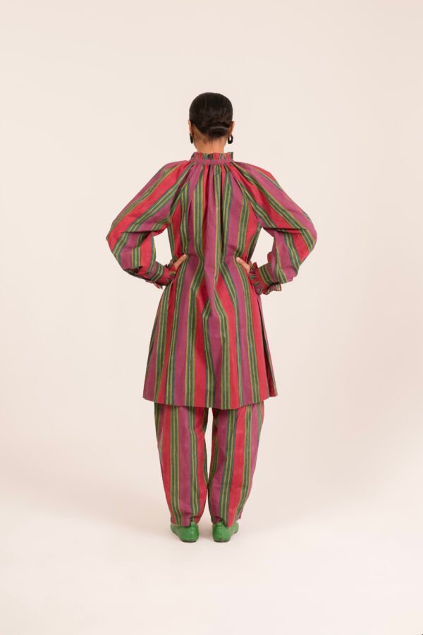 Shae Kurta in Watermelon Rug Stripe