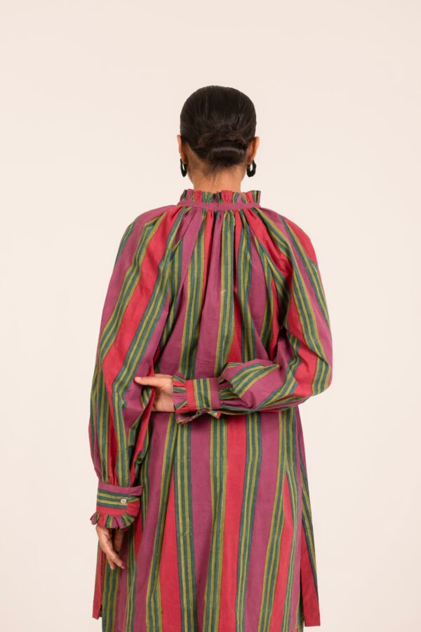 Shae Kurta in Watermelon Rug Stripe