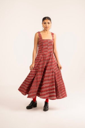Shaive Dress in Red Erin Stripe