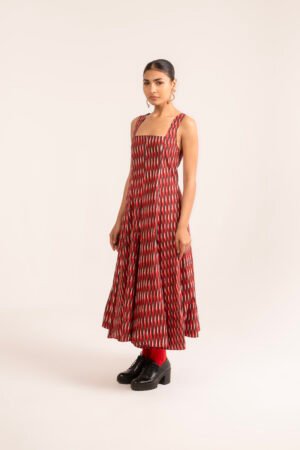 Shaive Dress in Red Erin Stripe
