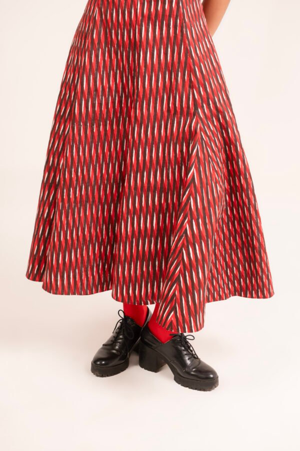 Shaive Dress in Red Erin Stripe Shaive Dress in Red Erin Stripe