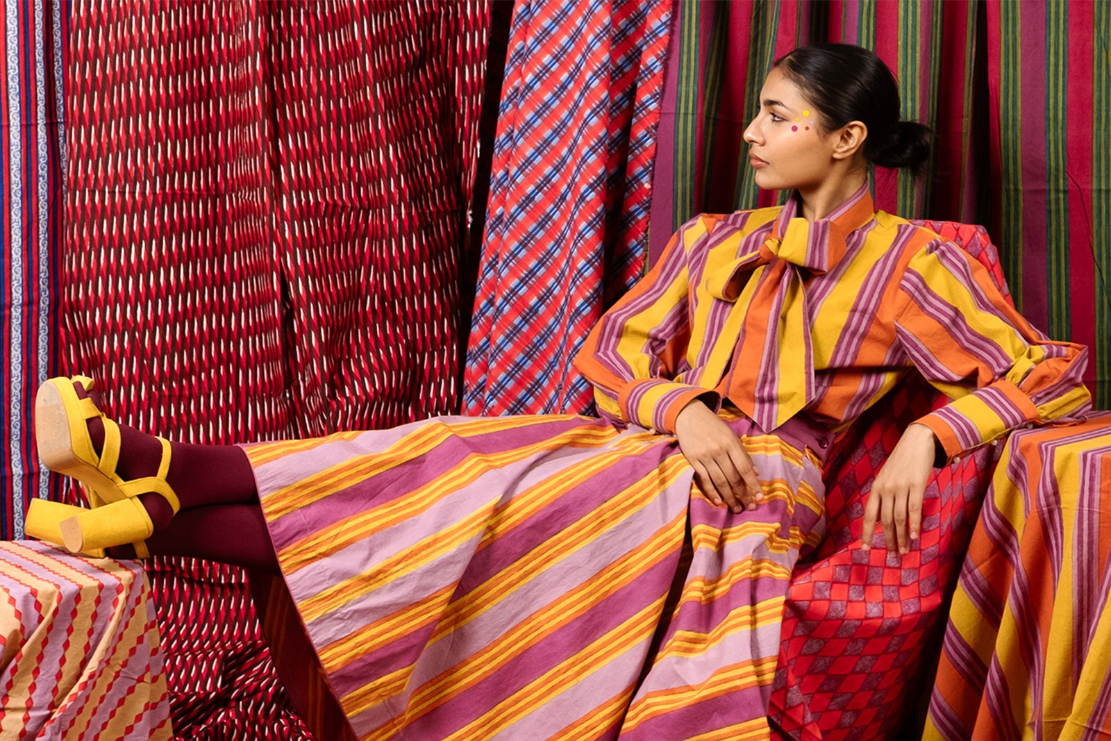 STRIPE BLOCK PRINT