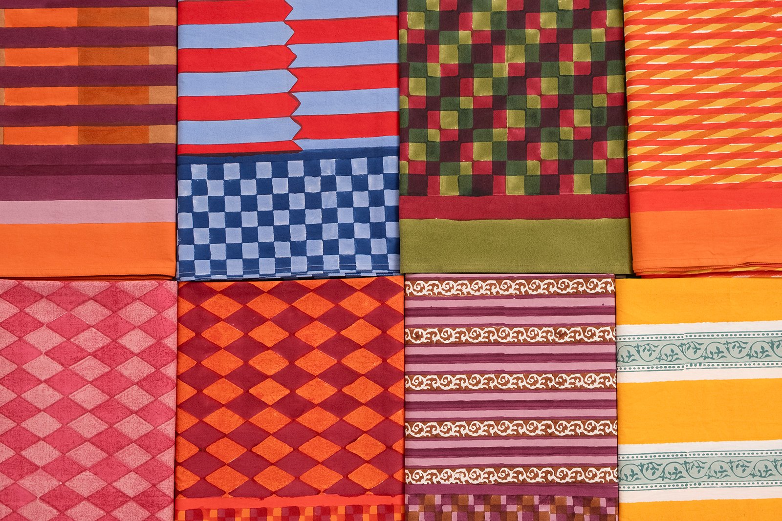 colorful table linen